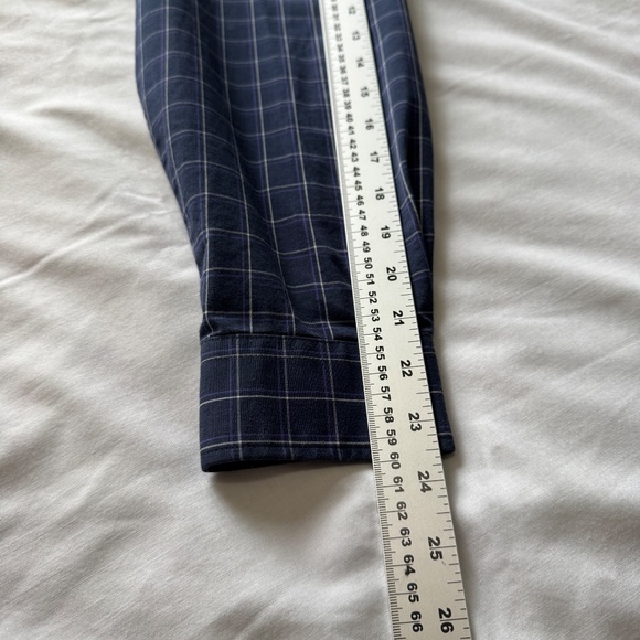 Jack Nicklaus Men's Long Sleeve Check Button Up Casual Dress Shirt Navy/Purple M - Picture 11 of 14